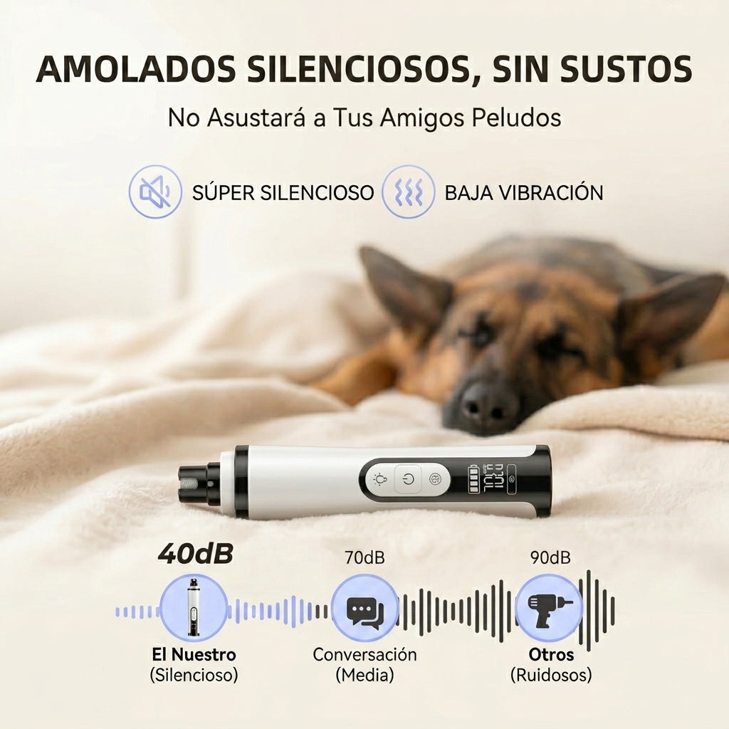 Limador De Uñas Silencioso Para Mascotas