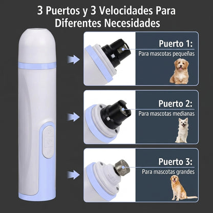 Limador De Uñas Silencioso Para Mascotas